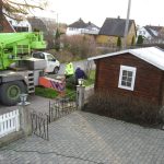 Flytting av redskapsbod i furulunden