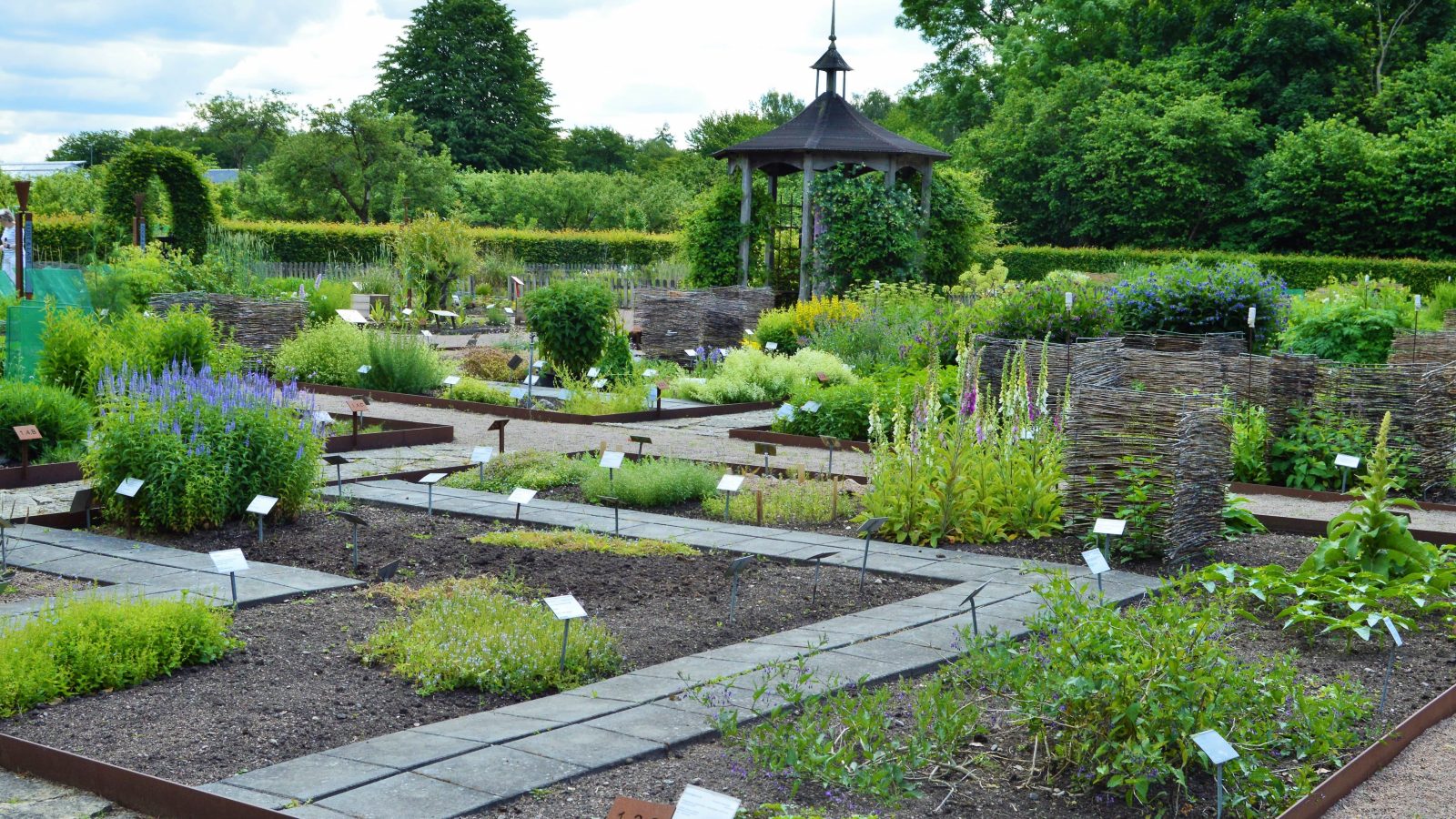 Fredriksdal museer-trädgårdar er et Sverige i miniatyr - flotte kjøkkenhager hvor gamle planter er foredlet